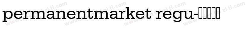 permanentmarket regu字体转换
